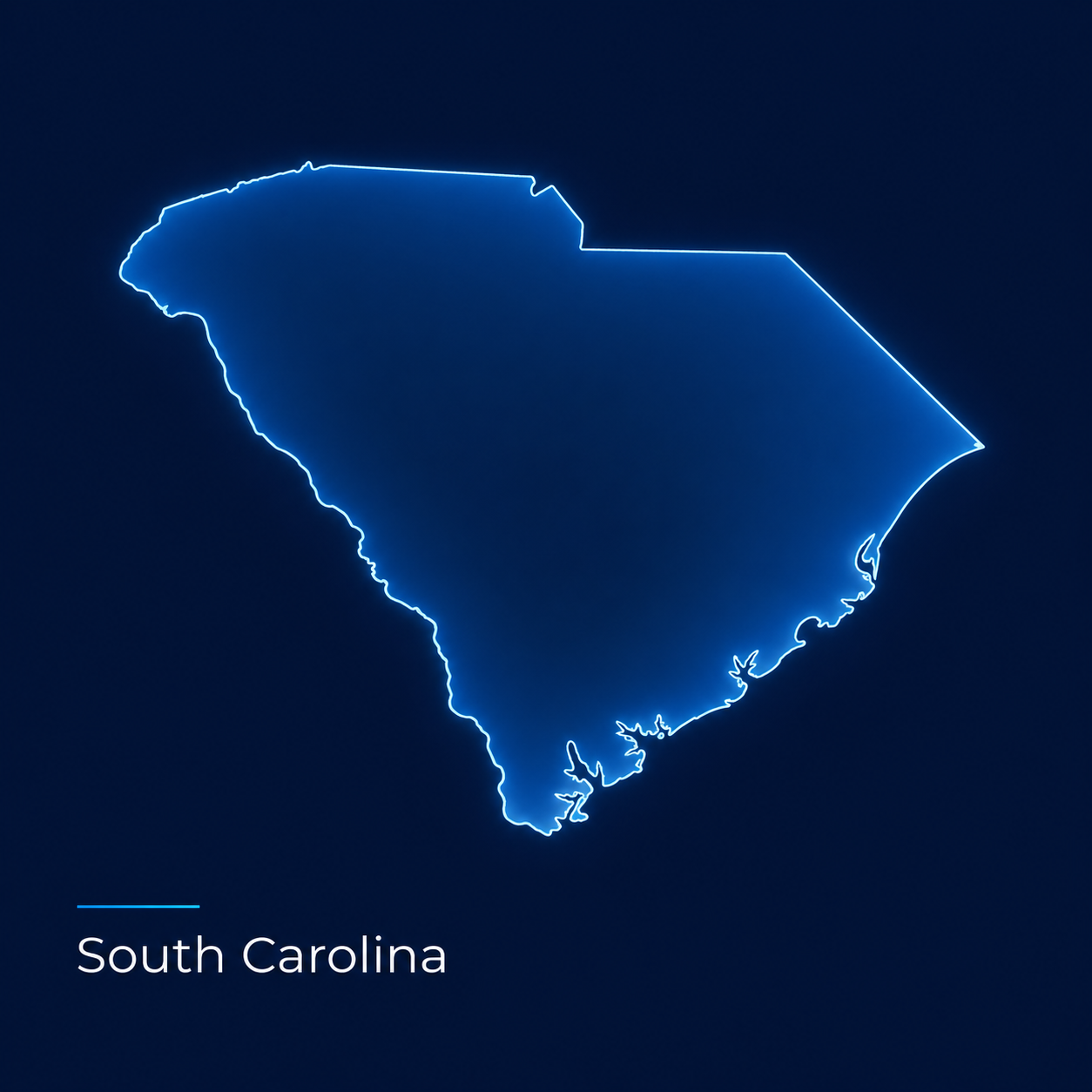 South Carolina service area graphic